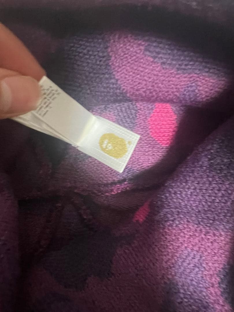 BAPE 紫・ピンク迷彩 ニット帽