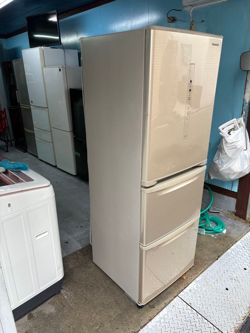 Panasonic 3ドア冷蔵庫 クリーム色2019年