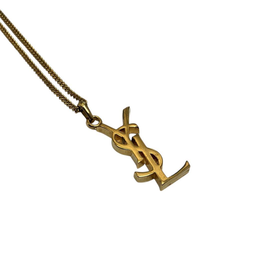 美品　YSL ネックレス　ゴールド　ロゴ