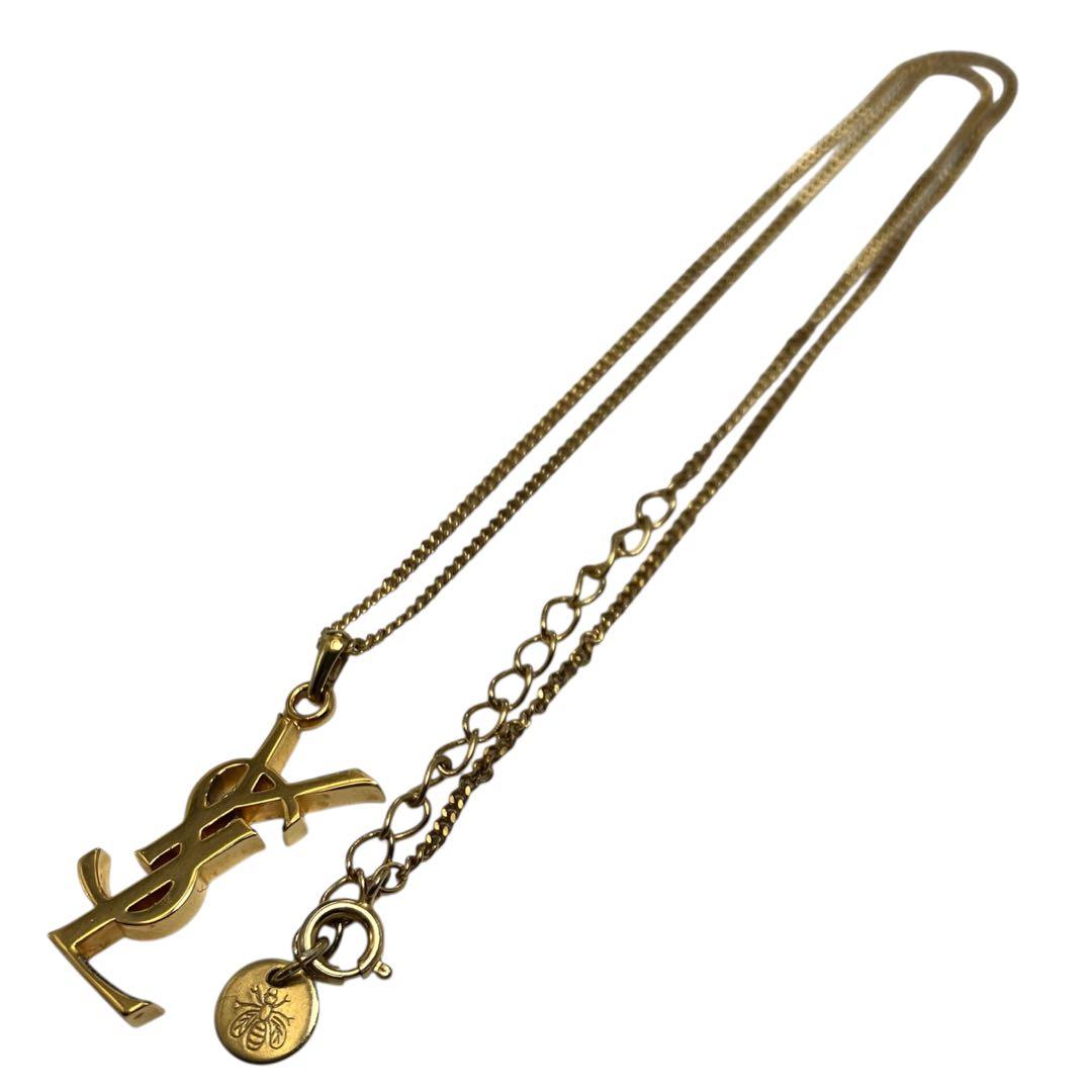 美品　YSL ネックレス　ゴールド　ロゴ