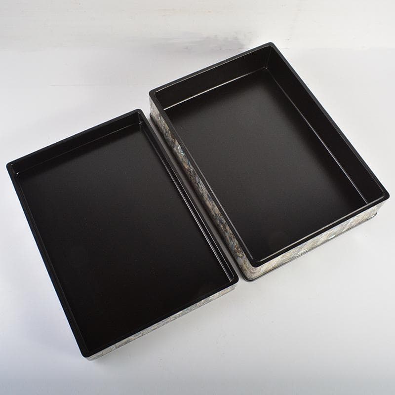 朝鮮美術　漆塗　螺鈿細工　文箱　M　R7345B