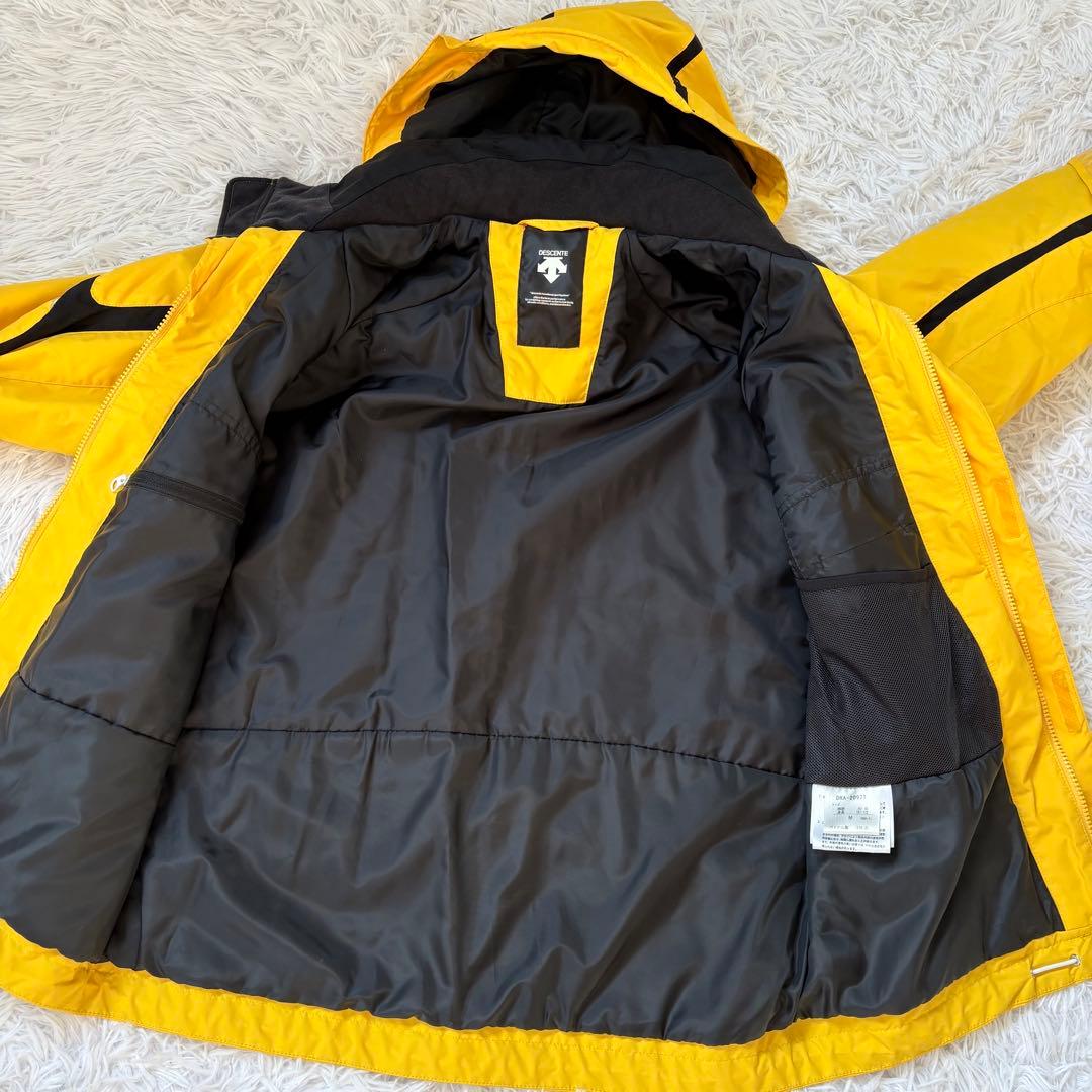 DESCENTEデサント　メンズスキーウェア上下　M イエロー　グレー