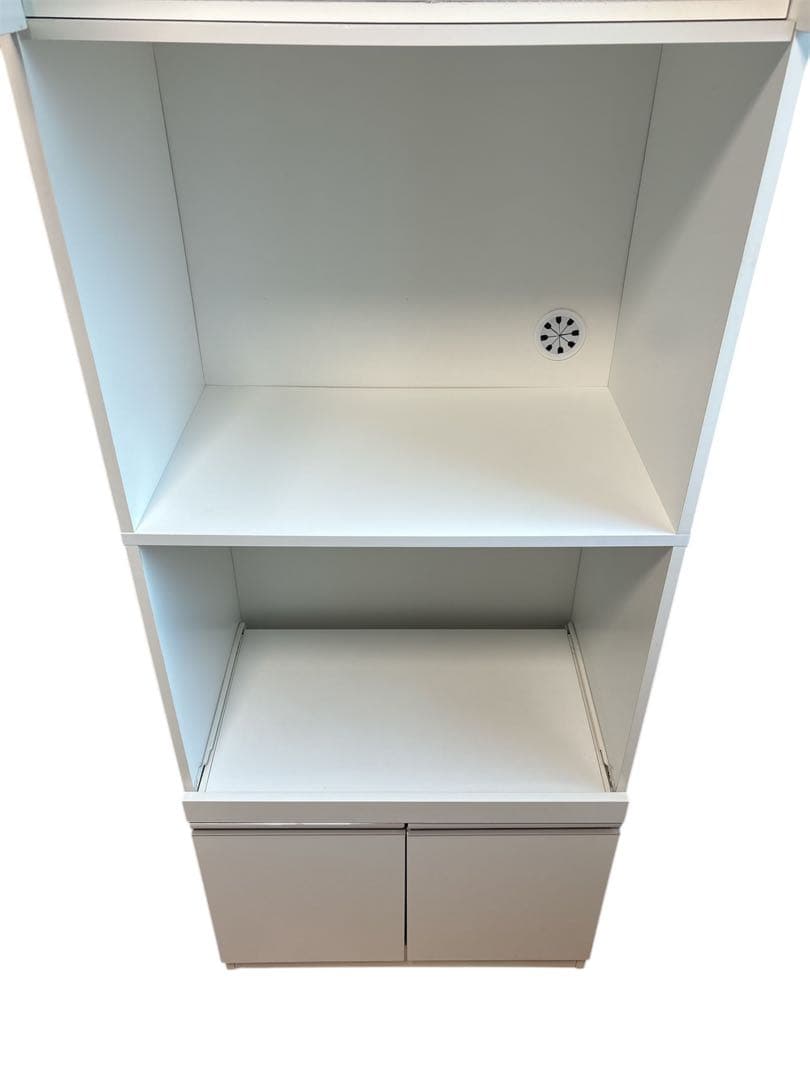 【送料込/組立済】ニトリ レンジボード 食器棚 キッチンボード 白