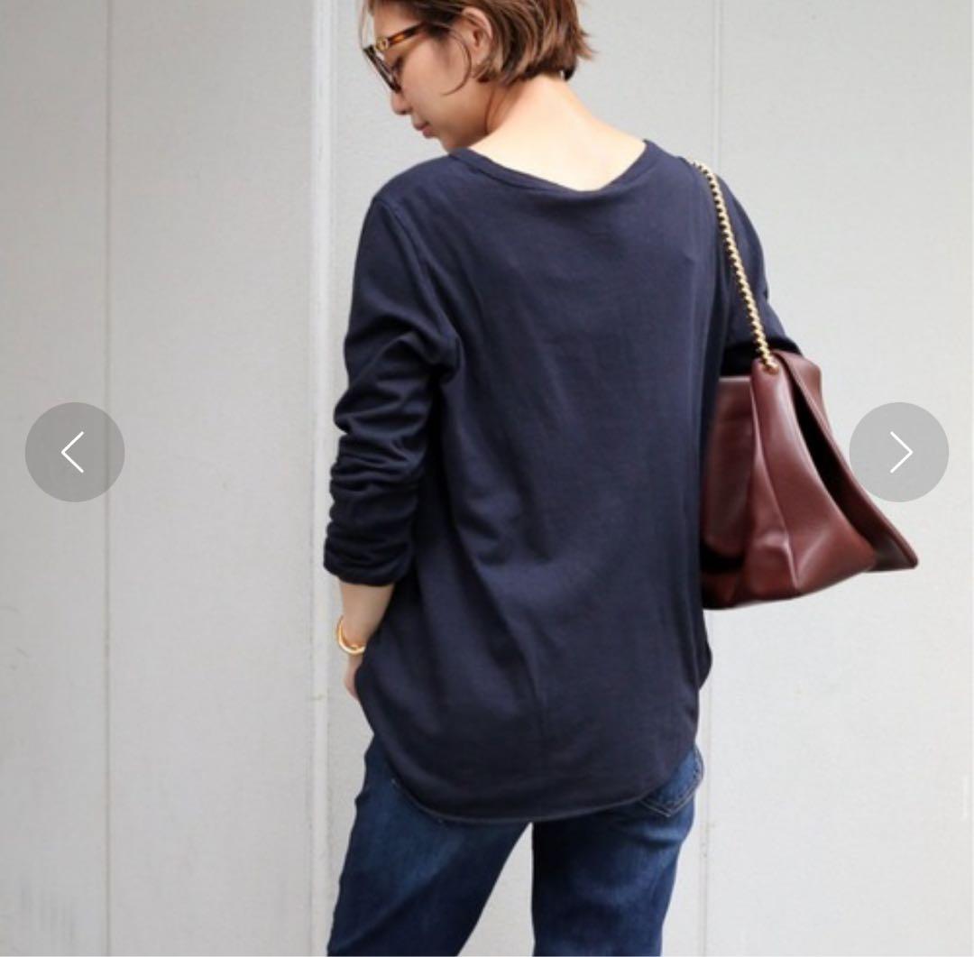 Deuxieme Classe 新品未使用　Layering Tシャツ　ネイビー