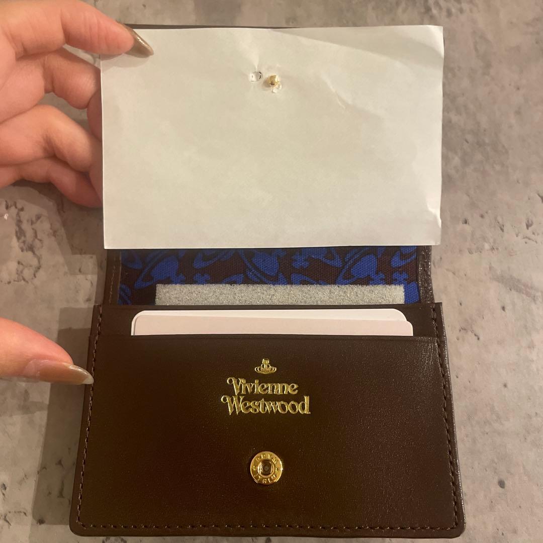 【未使用×箱あり】ヴィヴィアンウエストウッド 名刺入れ／ブラウン／レディース向け