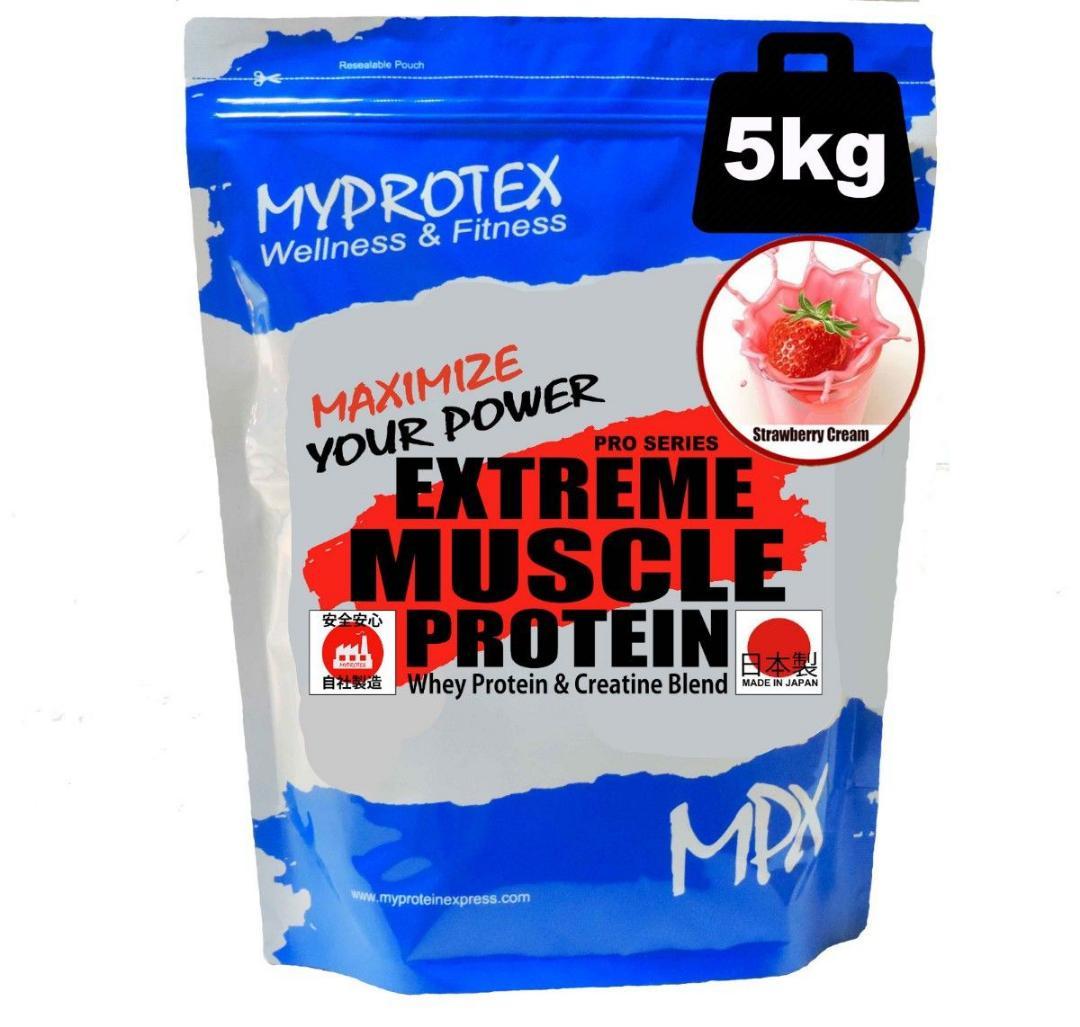 国産プロテイン 5kg★ソイ＆ホエイ★マイプロテック★いちごRG★送料無料