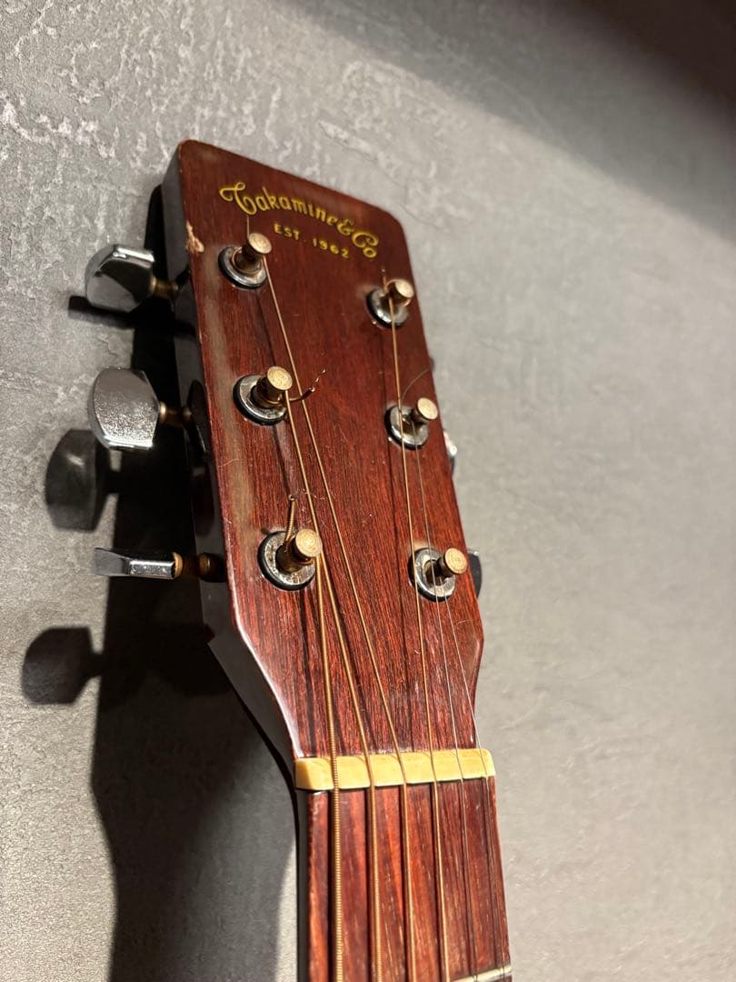 【値下！】アコースティックギター、6弦、ケース付き、タカミネ、1962年