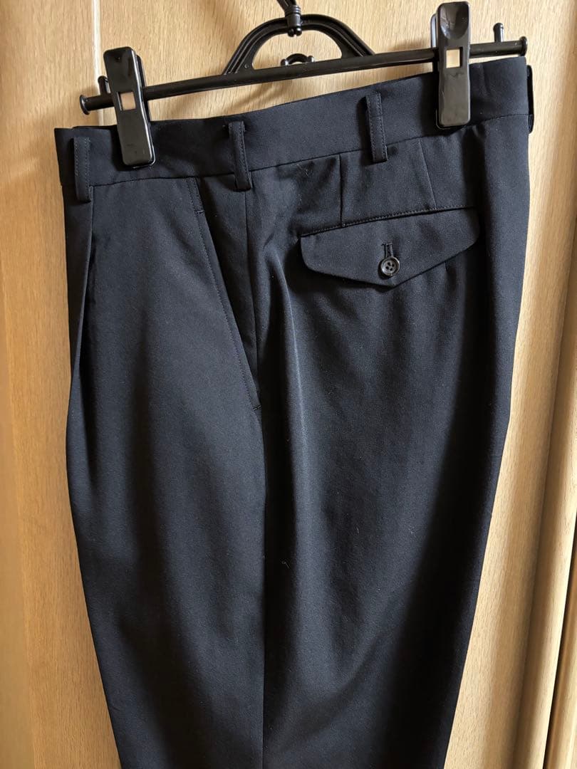 コムデギャルソンオムドゥ ウールギャバパンツ黒 サイズL 美品