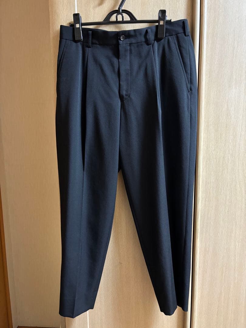 コムデギャルソンオムドゥ ウールギャバパンツ黒 サイズL 美品