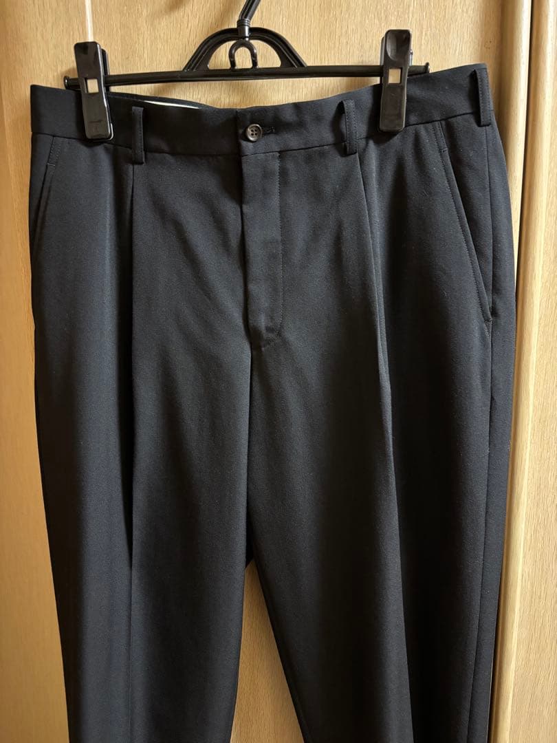 コムデギャルソンオムドゥ ウールギャバパンツ黒 サイズL 美品
