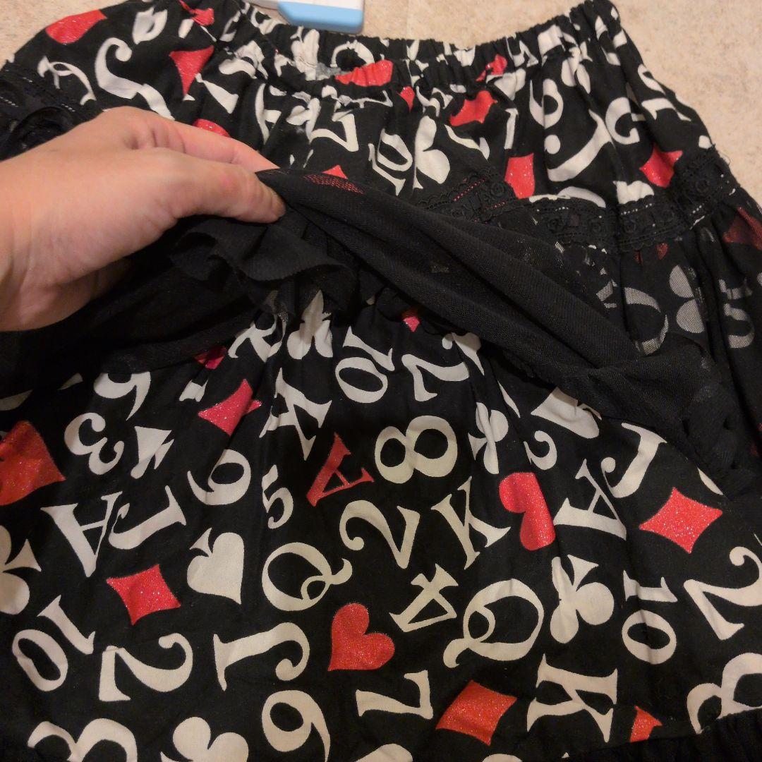 【希少】PEACE NOW 廃盤ブランド　スカート ゴスロリ 黒×レース