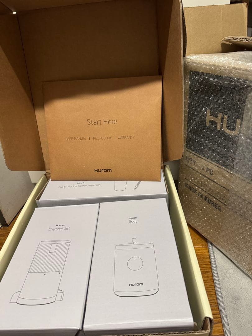 Hurom ジューサー ホワイト スロージューサー H310A ホワイト