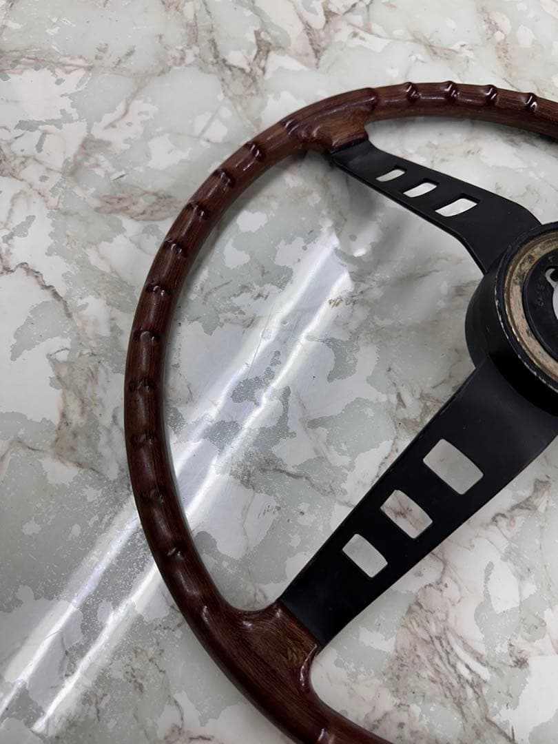 トモミー　S30z 純正　ウッドステアリング