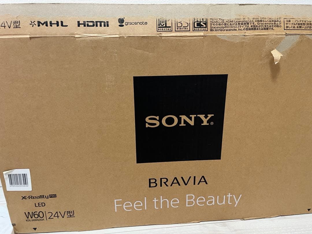 SONY BRAVIA 24型 液晶テレビ KDL-24W600A 箱付　通電