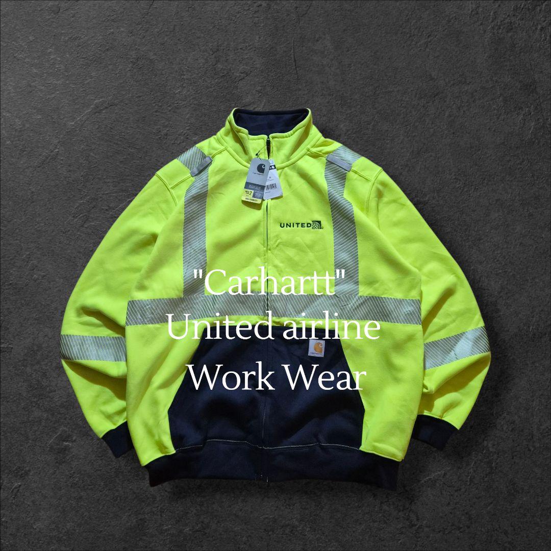 ニモCarharttカーハートユナイテッド航空 ワークウェア タグ 刺繍