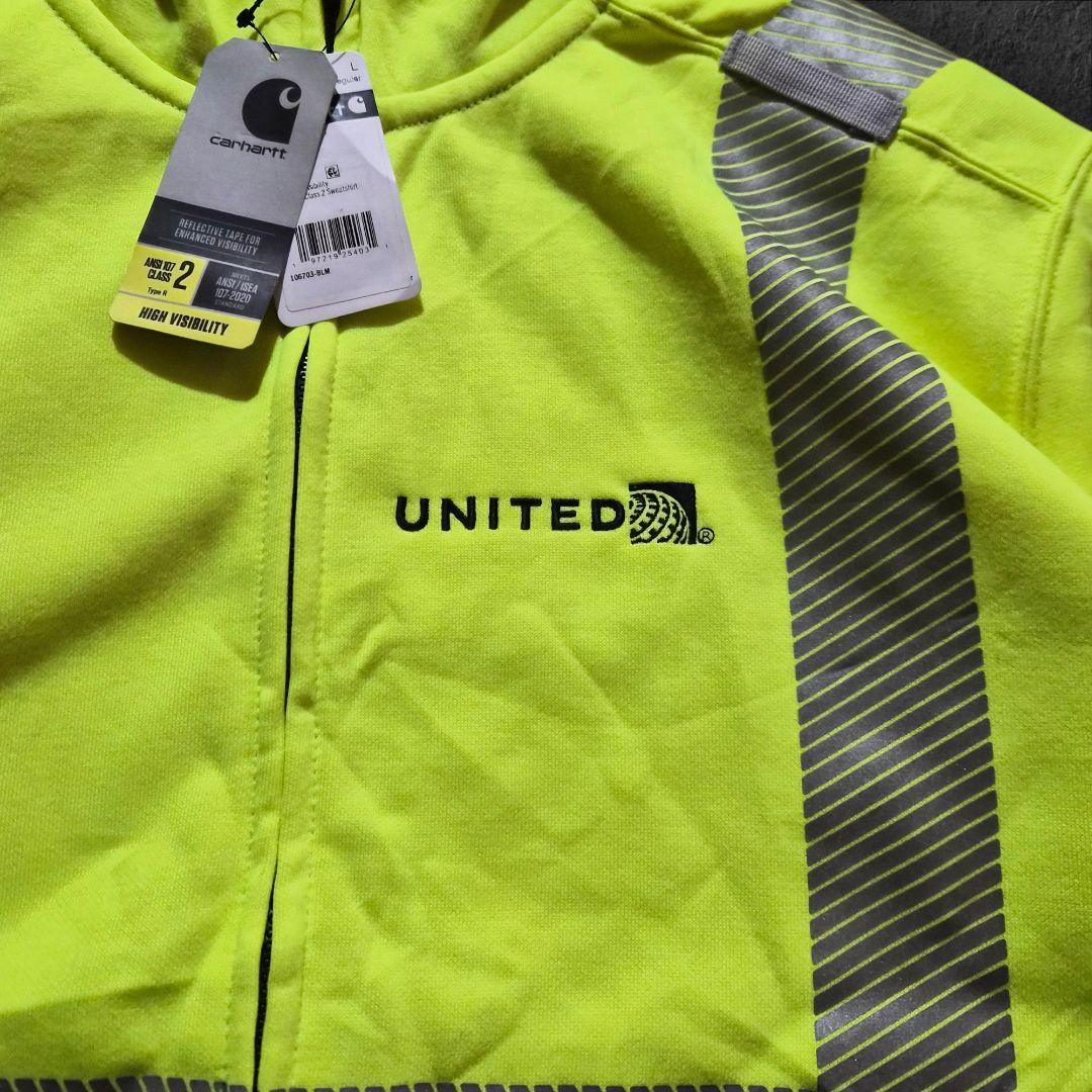 ニモCarharttカーハートユナイテッド航空 ワークウェア タグ 刺繍