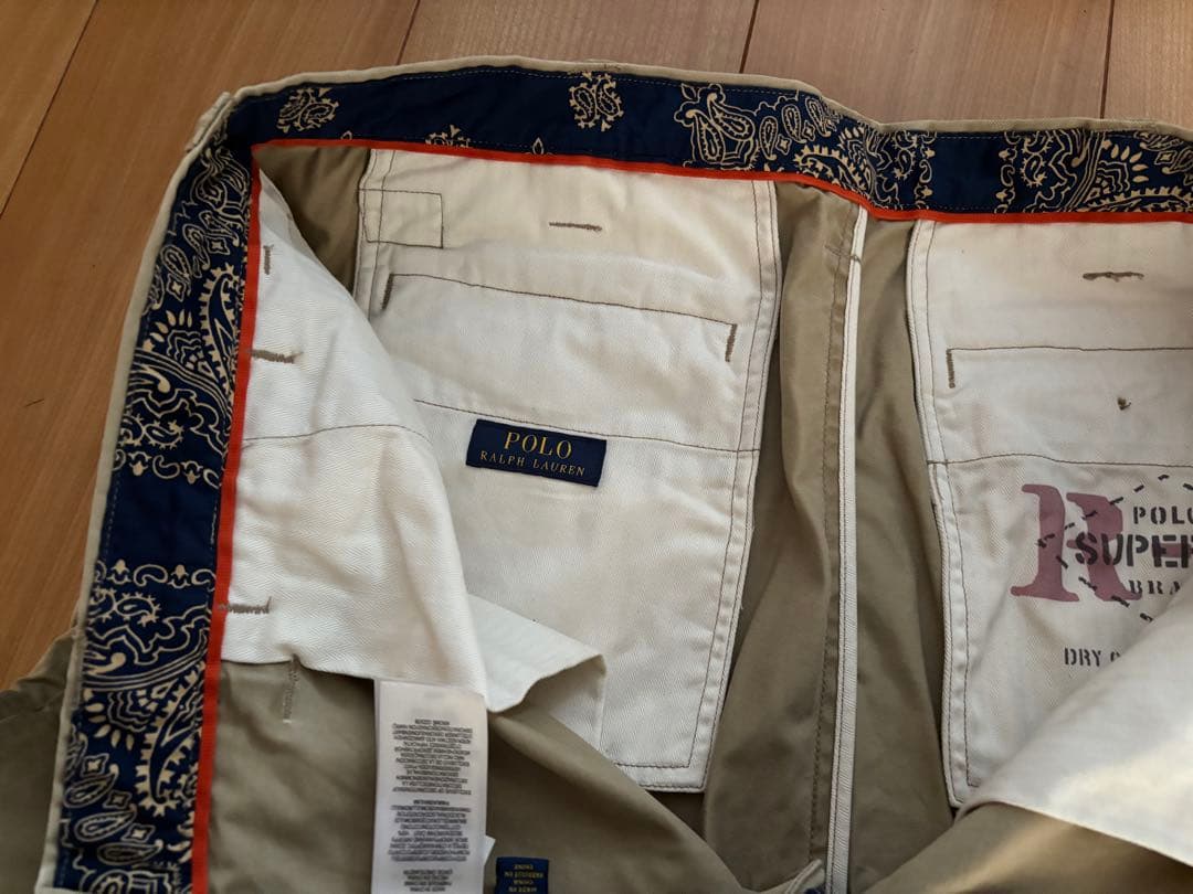 ラルフローレン　プリント　チノ　パンツ　34/32