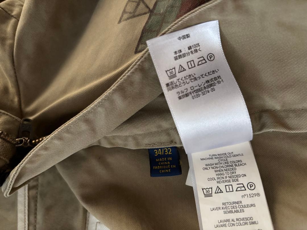 ラルフローレン　プリント　チノ　パンツ　34/32