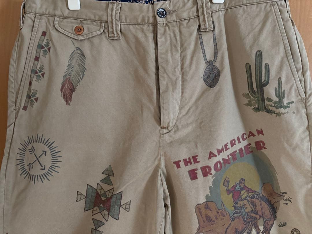 ラルフローレン　プリント　チノ　パンツ　34/32