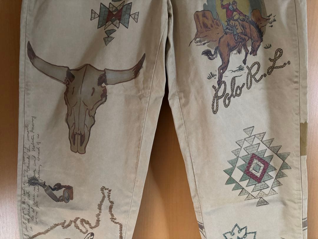 ラルフローレン　プリント　チノ　パンツ　34/32