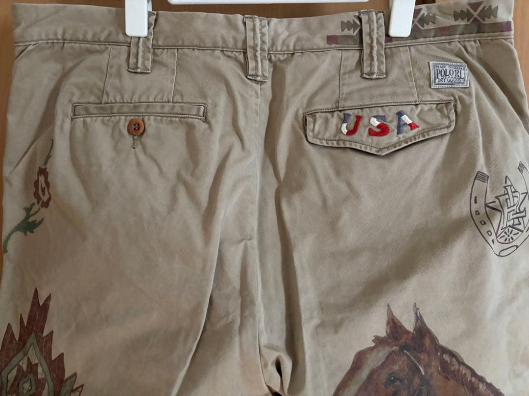 ラルフローレン　プリント　チノ　パンツ　34/32