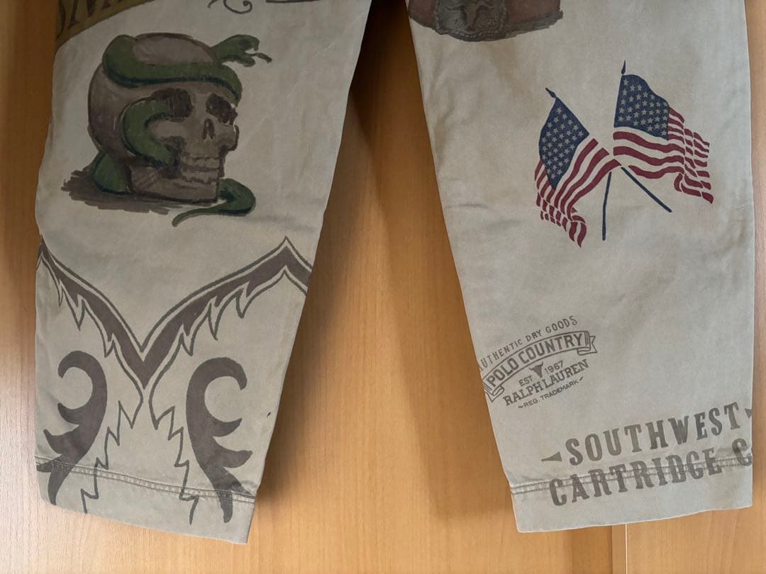 ラルフローレン　プリント　チノ　パンツ　34/32