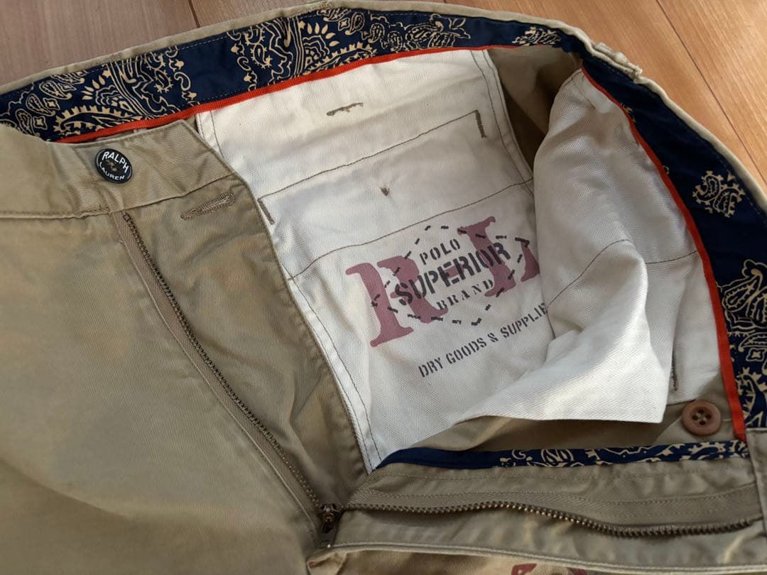 ラルフローレン　プリント　チノ　パンツ　34/32