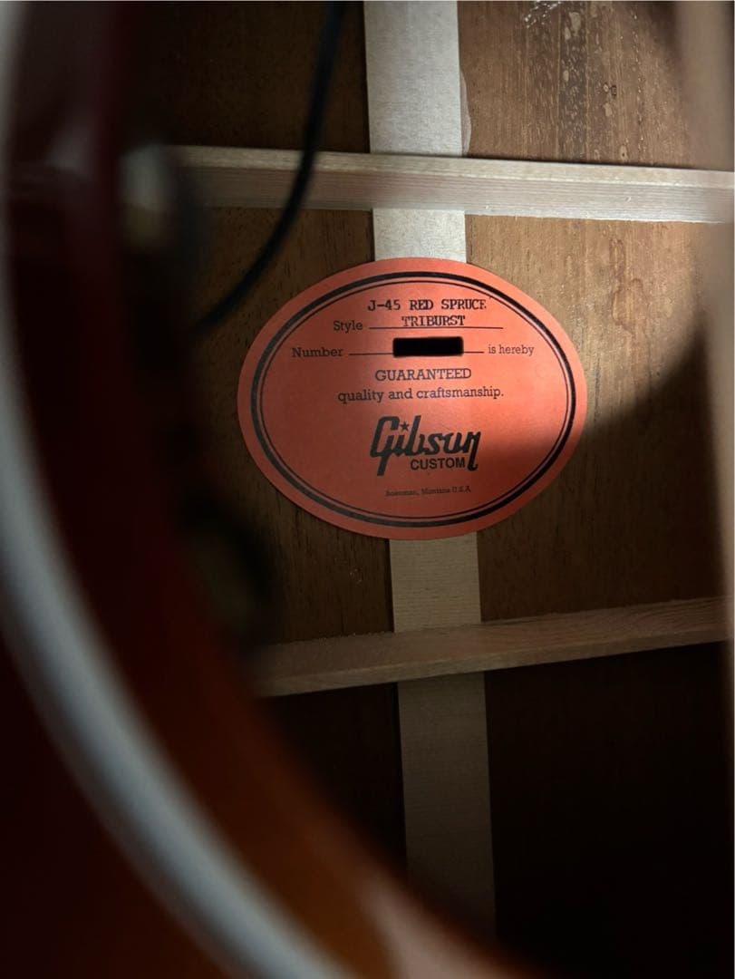 ノ*す様 Gibson custom shop J45 Red spruce 2