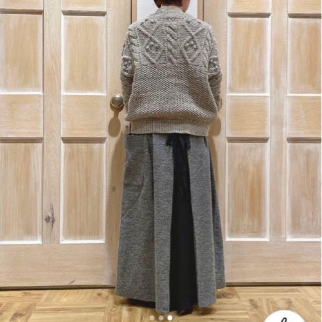 TSUHARU by Samansa Mos2 ペルーニット柄編みカーディガン