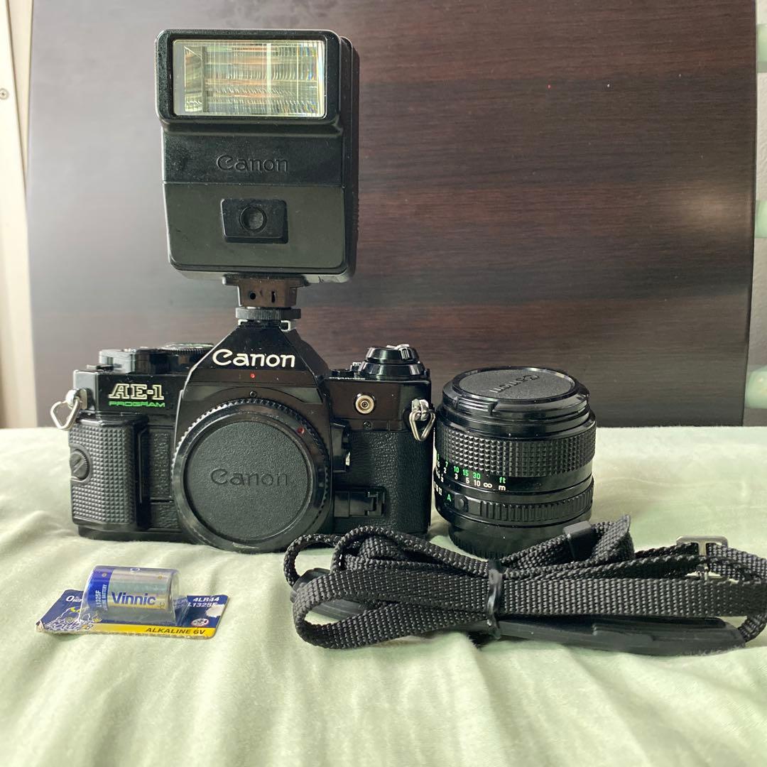 (動作確認済み) Canon AE-1P フィルムカメラ 付属品多数あり