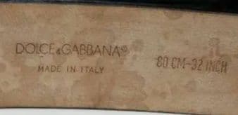 【稀少 ローズ バロック】 ドルチェ&ガッバーナ ベルト