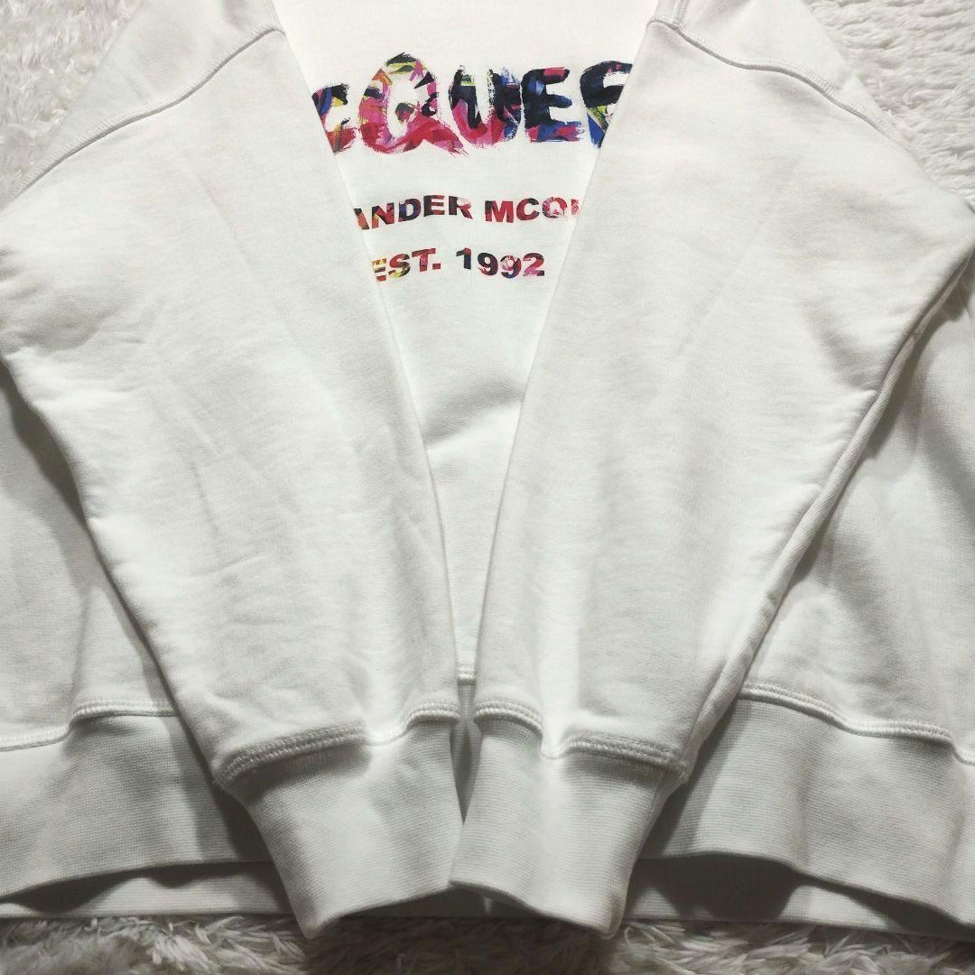 美品◎ALEXANDER McQUEEN　スウェット　英字ロゴ　白　ユニセックス