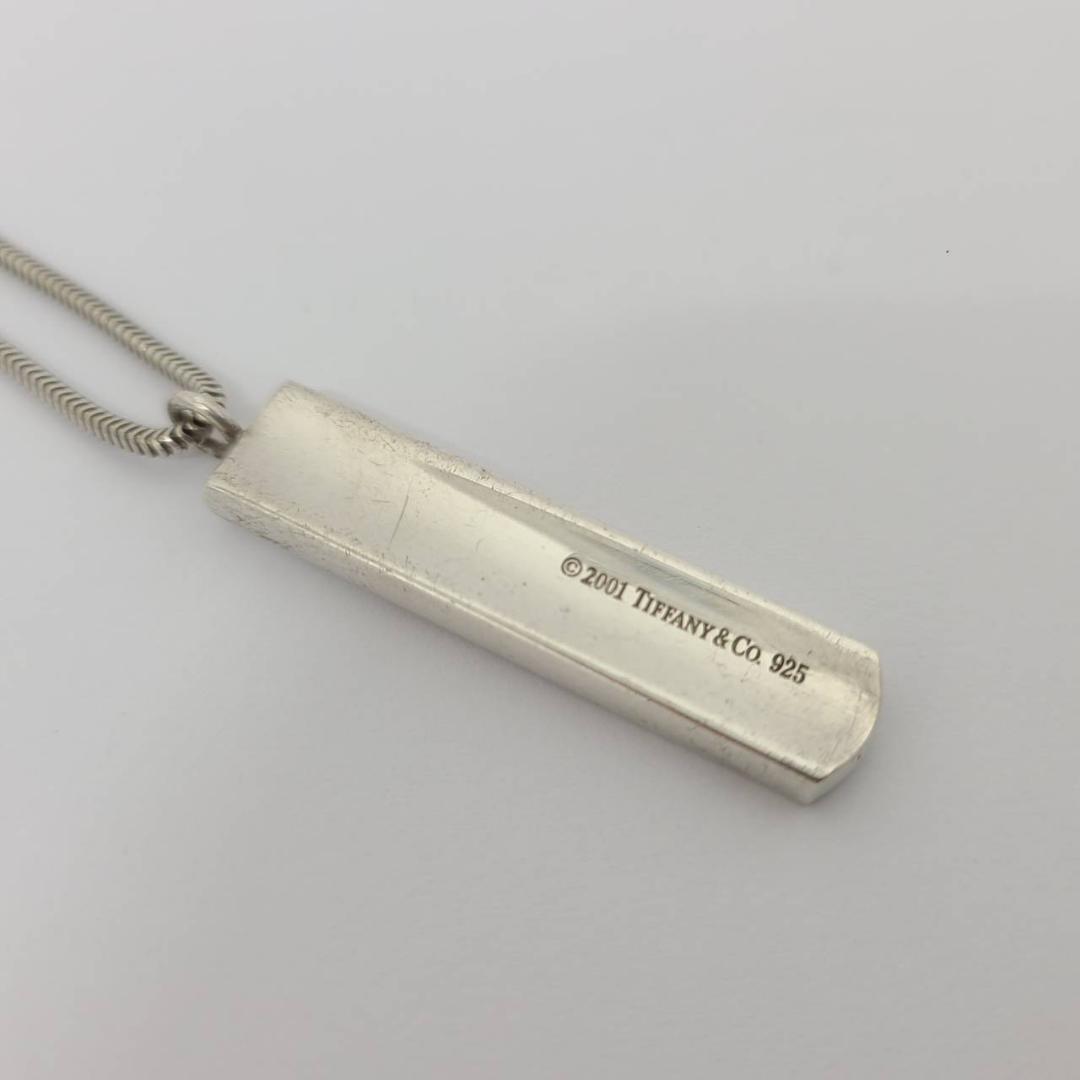 ティファニー ネックレス 1837 バー プレート 925刻印 シルバー ①