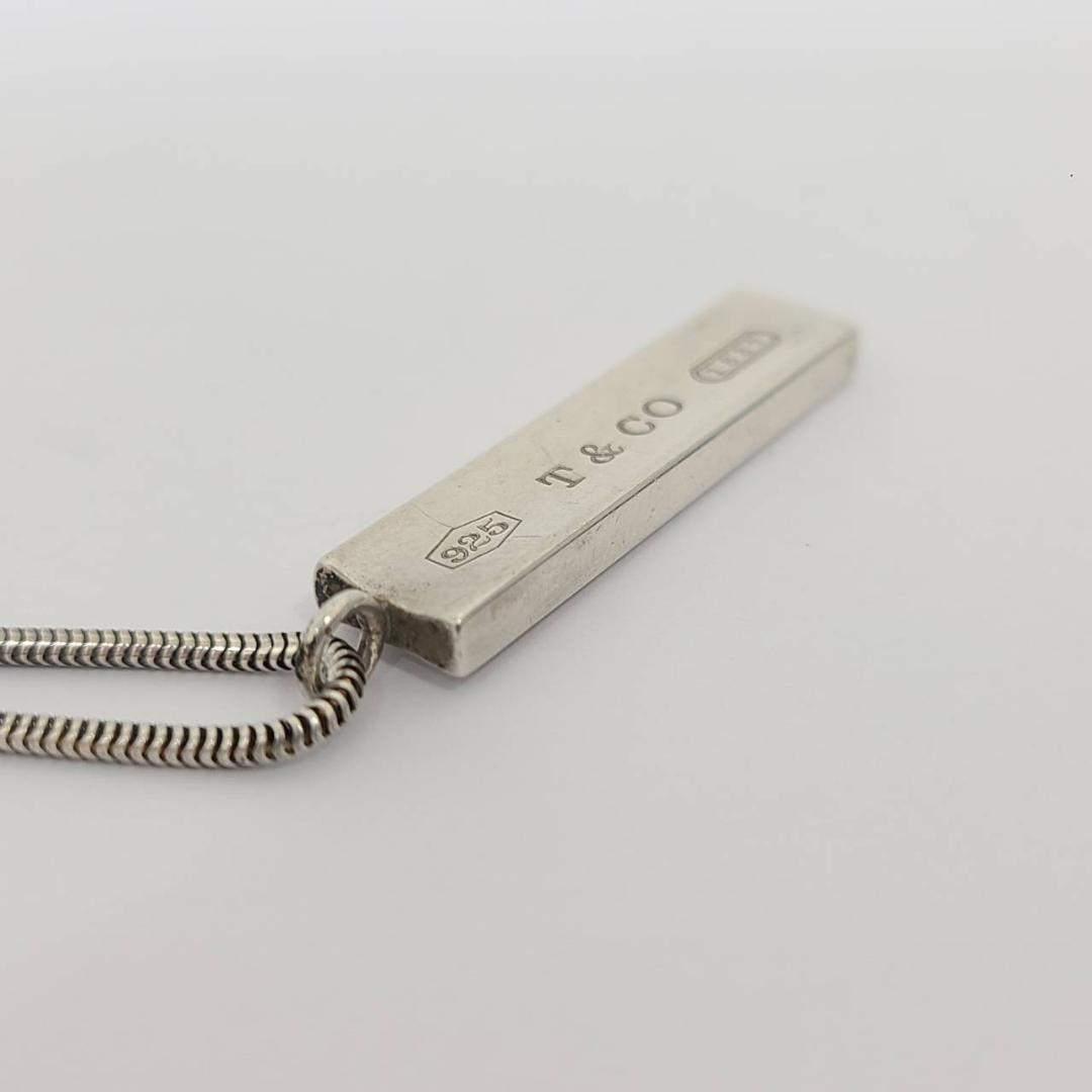 ティファニー ネックレス 1837 バー プレート 925刻印 シルバー ①