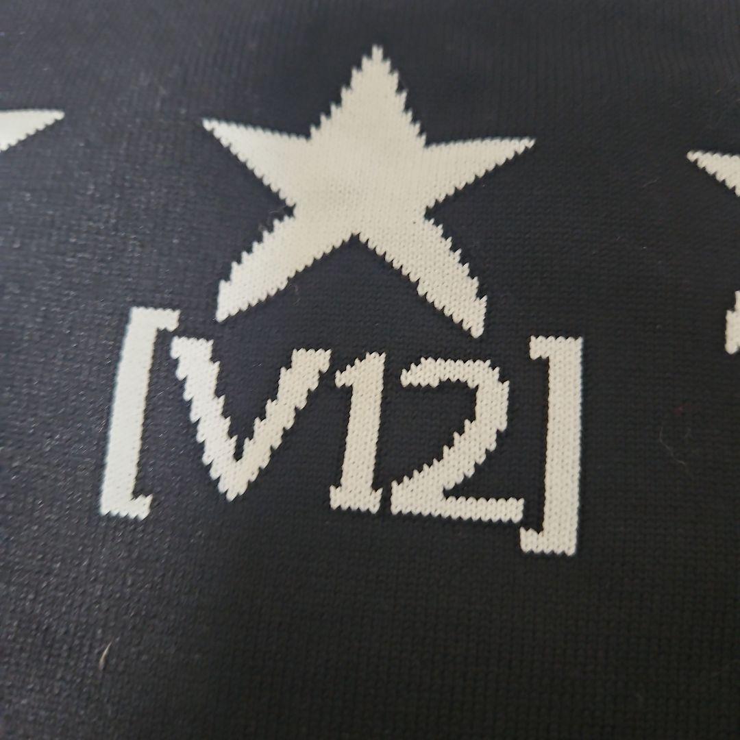 V12 防風裏地付 黒 星刺繍 セーター 2