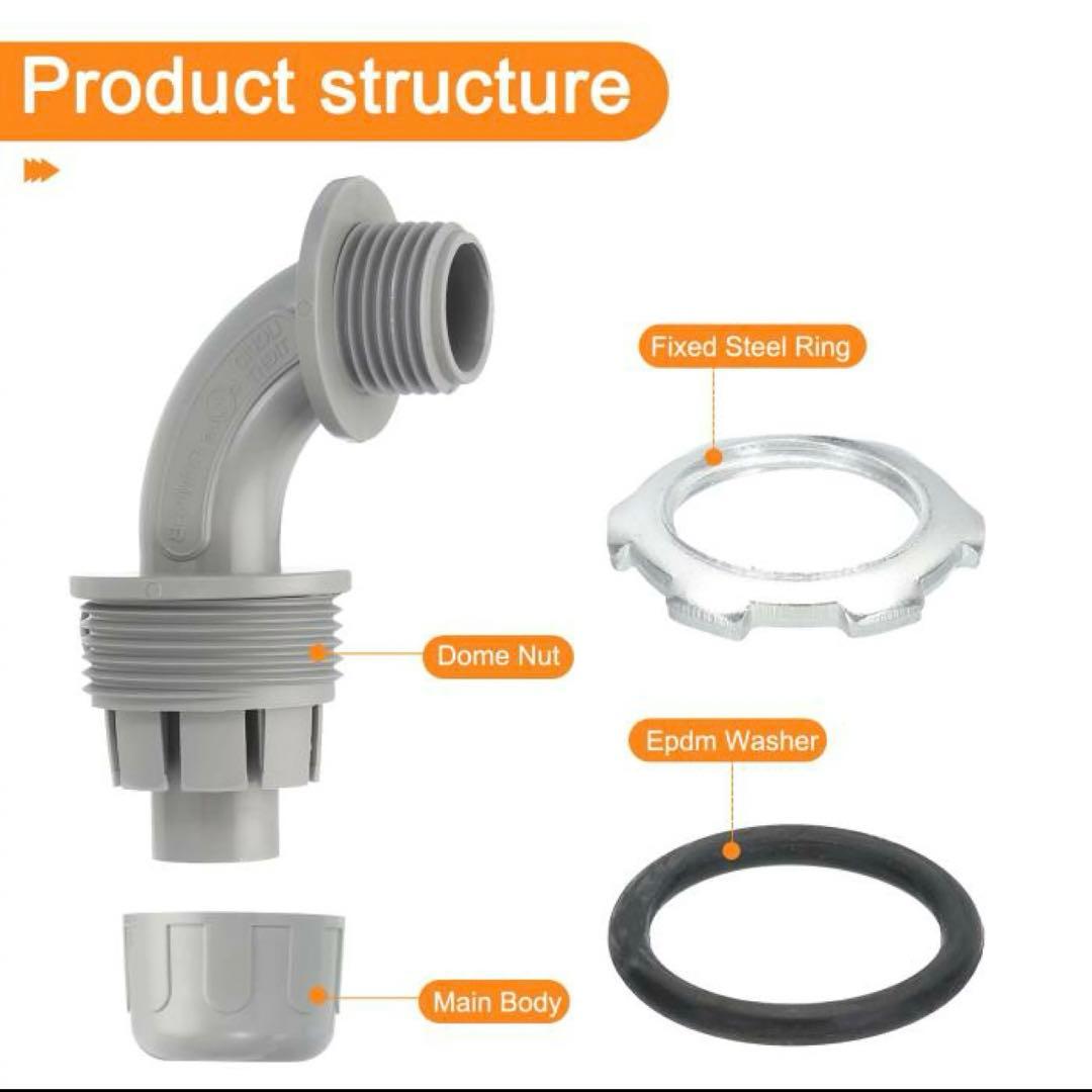 リキッドタイトコネクター 1/2MFT非金属 4個セット