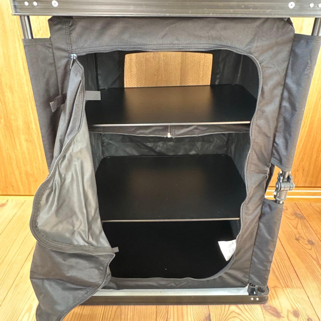 DOD 折りたたみアウトドア　マルチキッチンテーブル　収納　黒