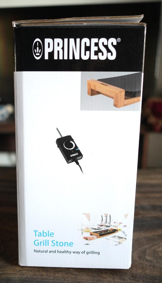 ＜美品＞PRINCESS テーブルグリルストーンブラック ストッパー＆蓋付