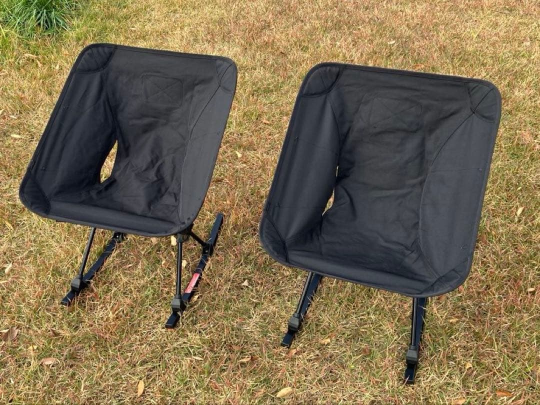 ヘリノックス タクティカルチェア 2個セット ブラック　ロッキングフット付き