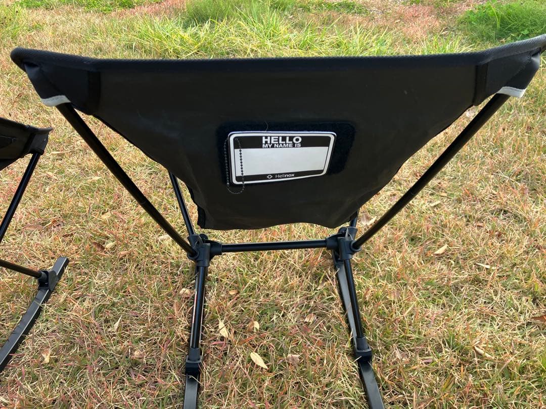 ヘリノックス タクティカルチェア 2個セット ブラック　ロッキングフット付き