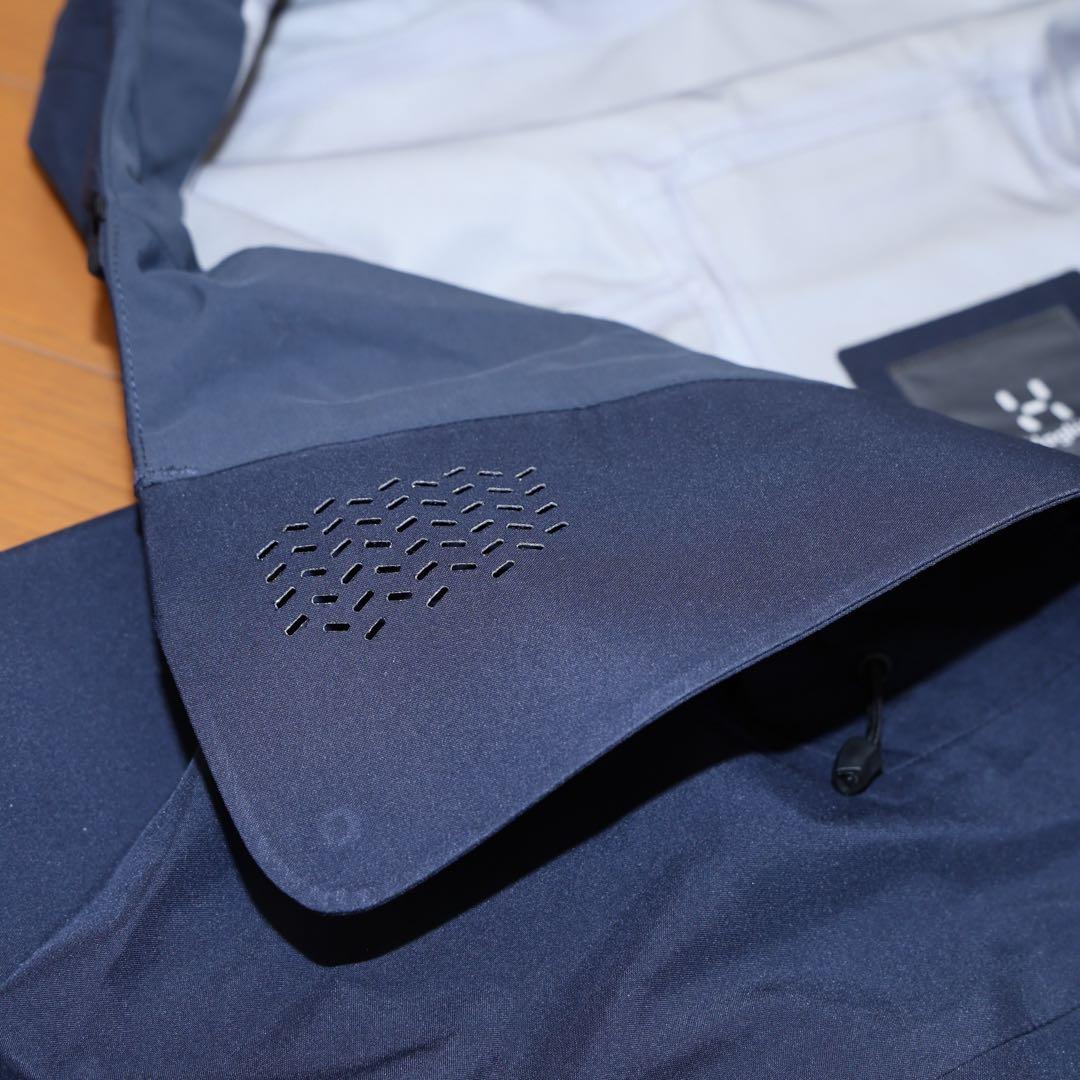 【最終値下げ】ホグロフス ヴァッシ ゴアテックス ジャケット ネイビー/ Ｌ