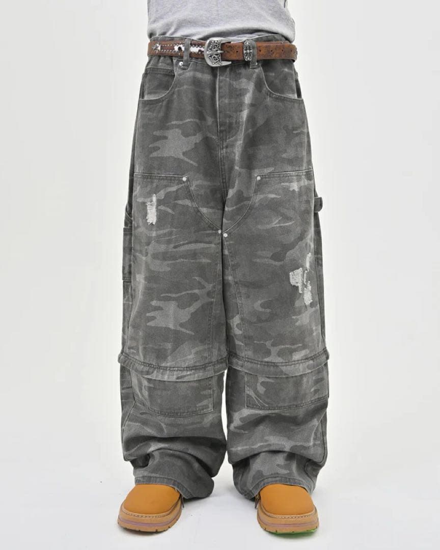 ダメージカモ2WAYパンツ L2103 M 地底人ONLINE