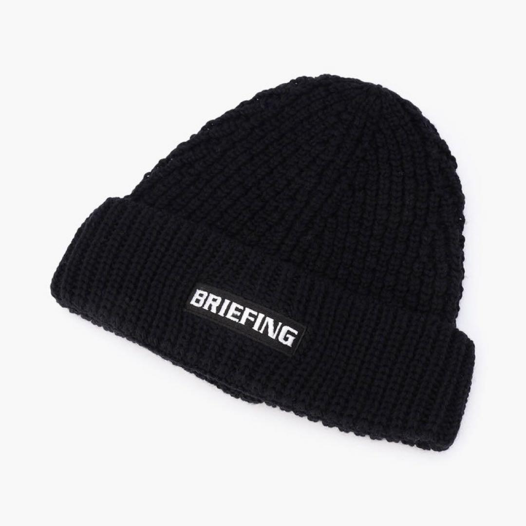 美品MEN’S WR WOOL BEANIE BLACK ブリーフィング