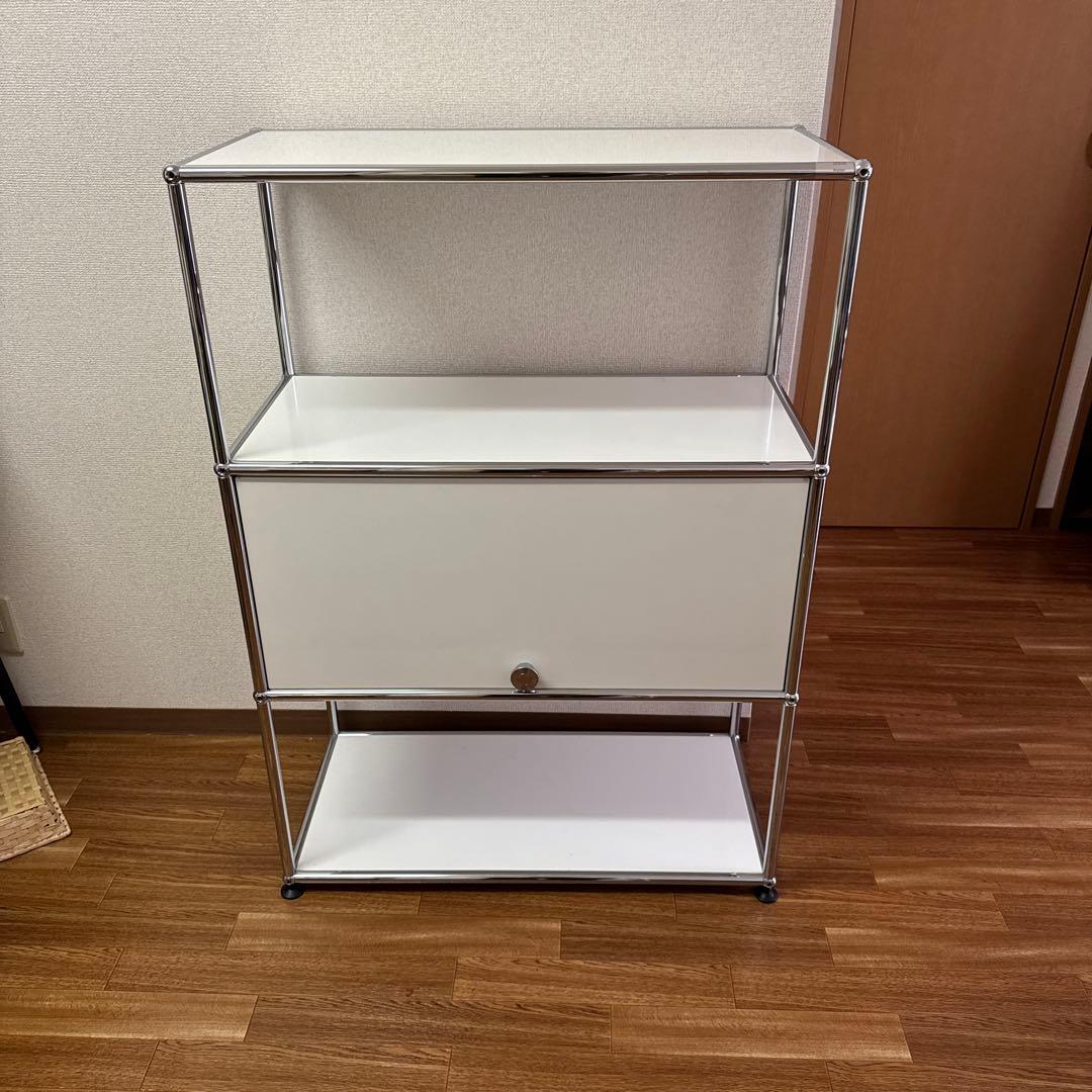 正規品!■USMハラー■キャビネットシェルフ　1列3段　白