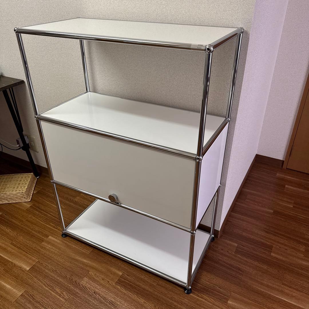 正規品!■USMハラー■キャビネットシェルフ　1列3段　白