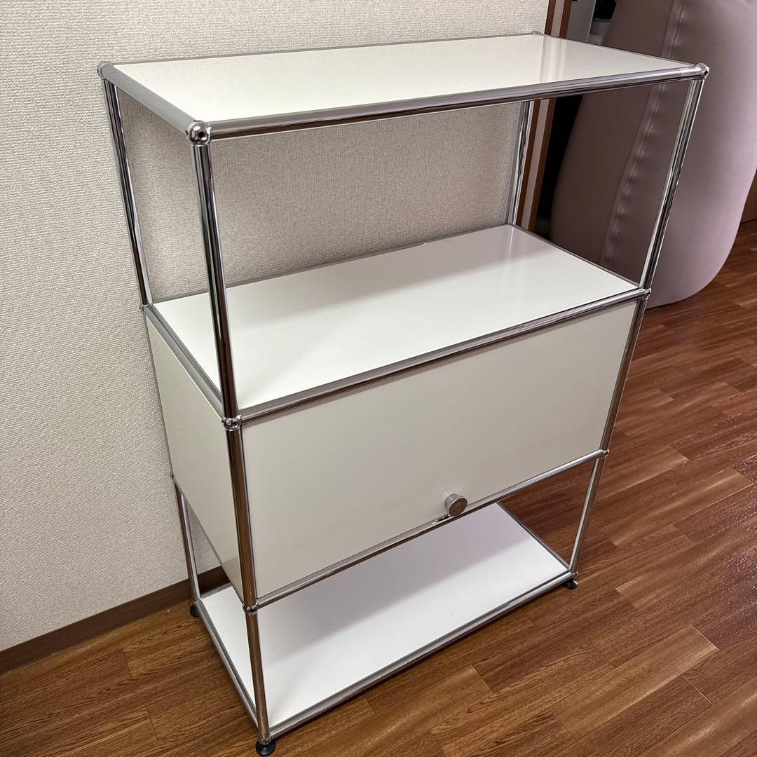 正規品!■USMハラー■キャビネットシェルフ　1列3段　白