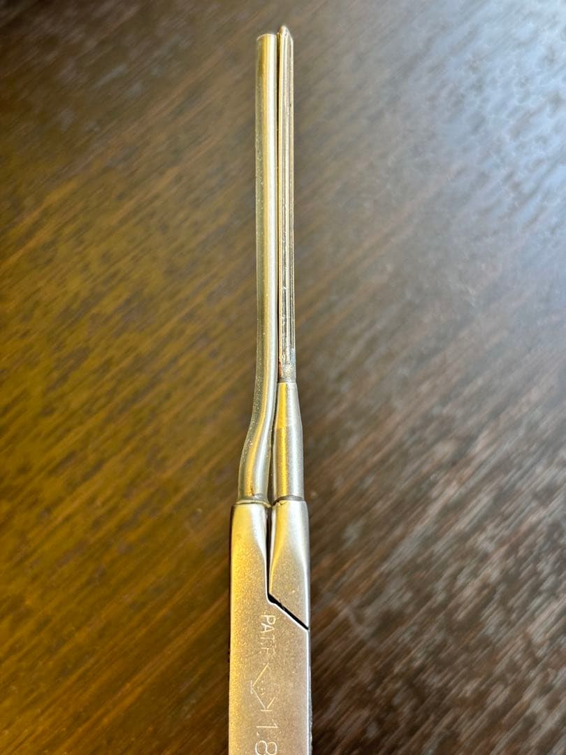 未使用品　シルバーアイロン 1.8ミリ超極細アイロン　廃盤品　 /レンツアイロン