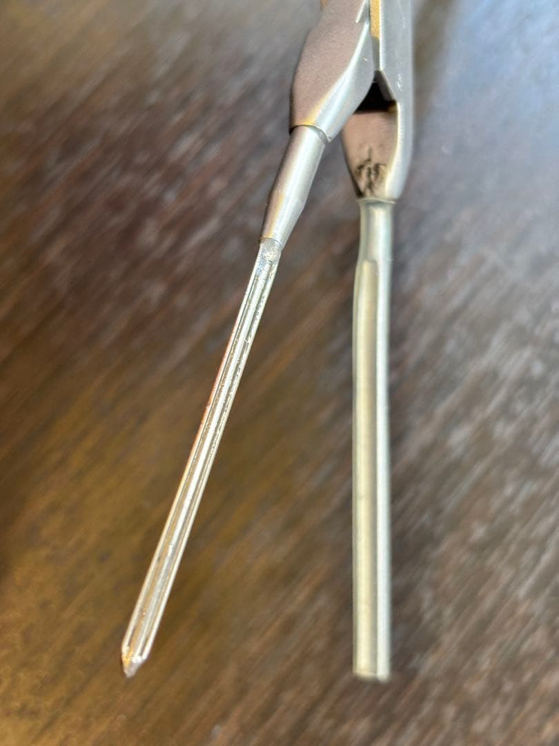 未使用品　シルバーアイロン 1.8ミリ超極細アイロン　廃盤品　 /レンツアイロン