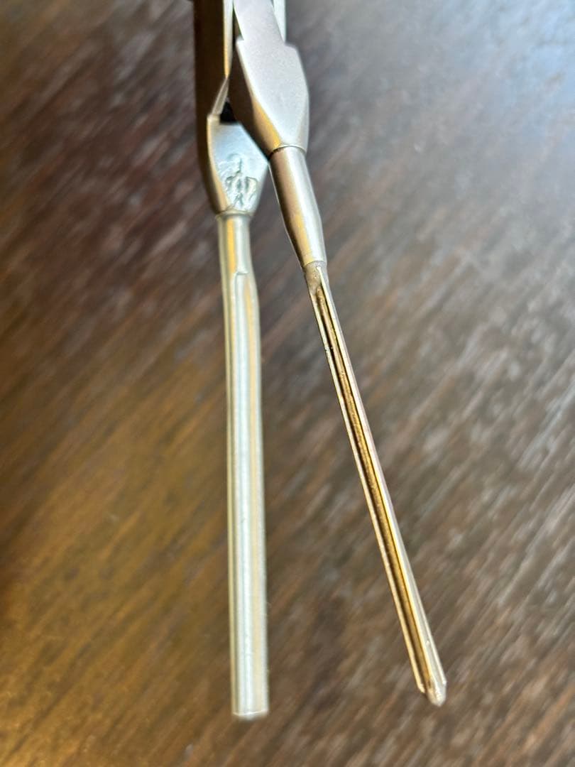 未使用品　シルバーアイロン 1.8ミリ超極細アイロン　廃盤品　 /レンツアイロン