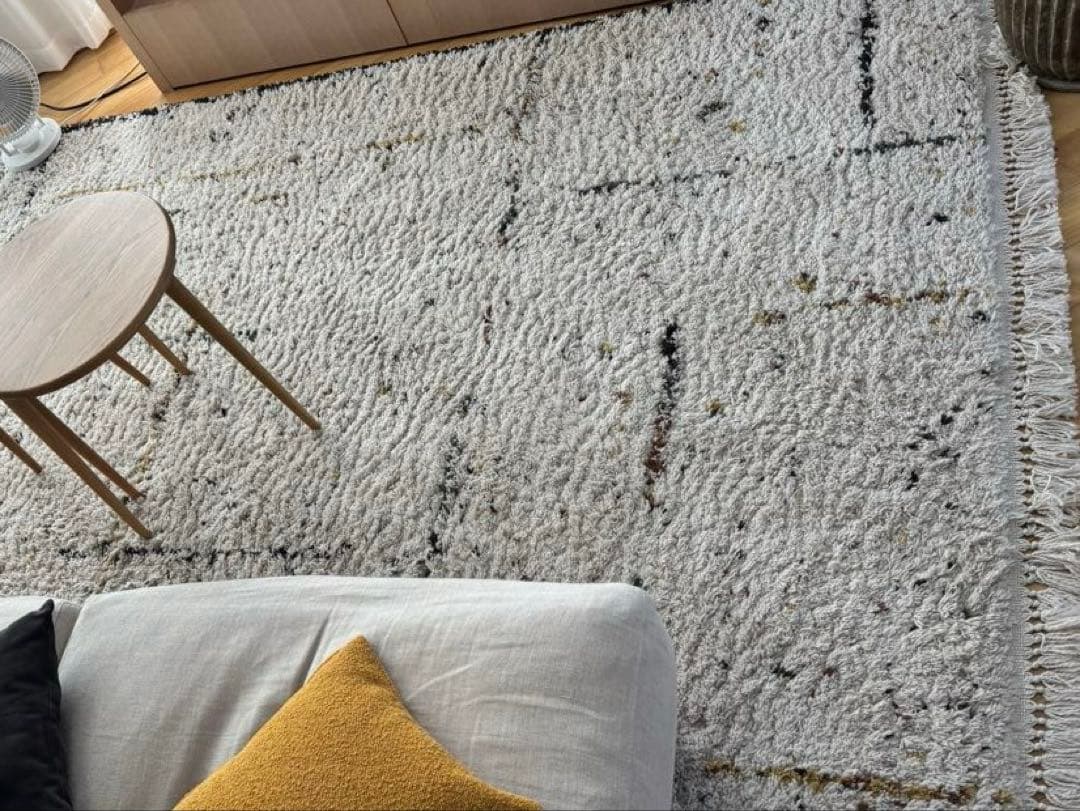 リセノ　BIANCA LINE DOT 200×250　ウィルトン織りラグ